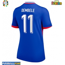 Frankreich Ousmane Dembele #11 Heimtrikot Frauen EM 2024 Kurzarm